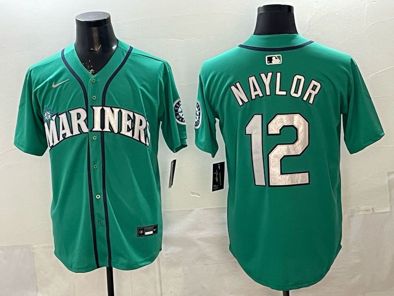 Men Seattle Mariners #12 Naylor Green Game 2026 Nike MLB Jersey style 06